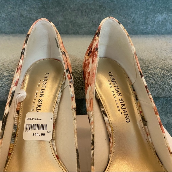 Christian Siriano Floral Stiletto Heels - Picture 6 of 7